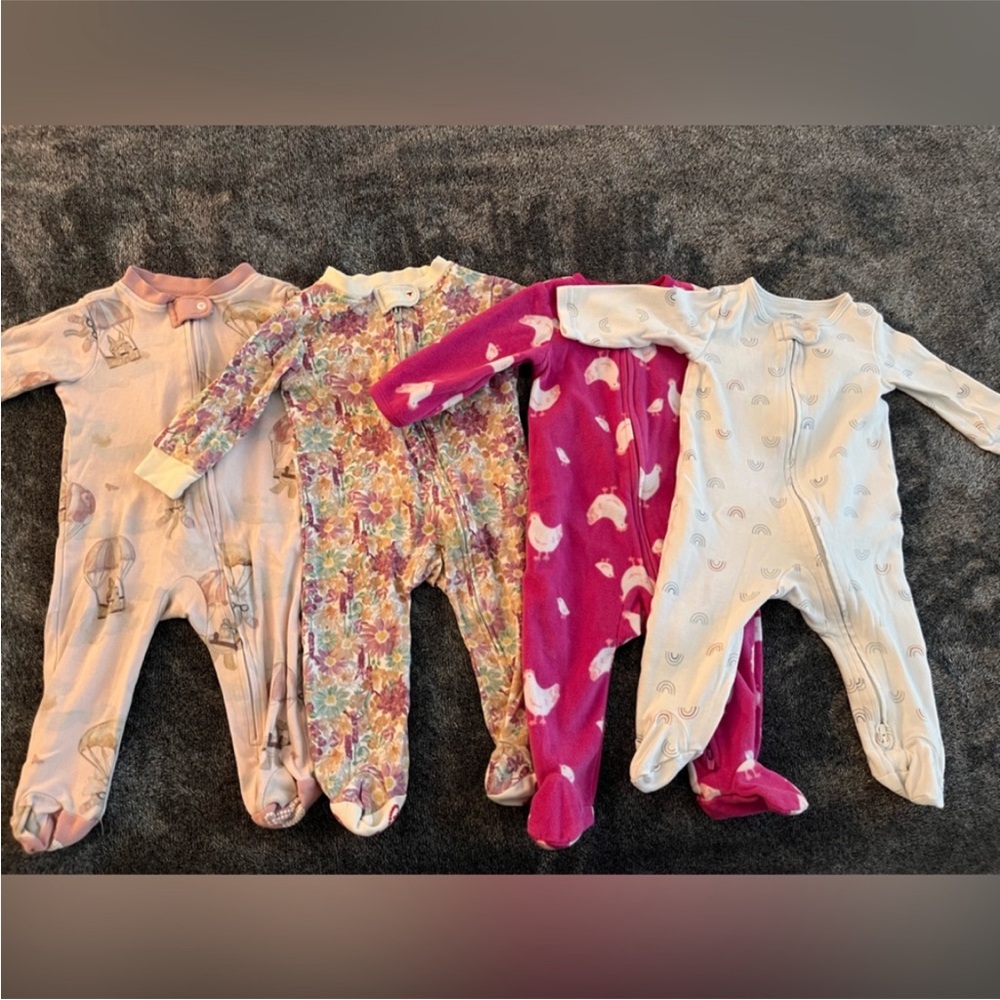 3 month PJs and car seat cover